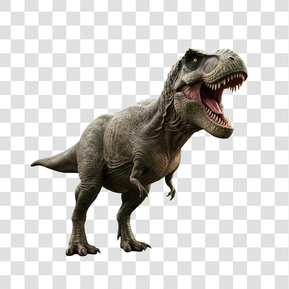 PNG Tiranossauro rex 3D rugindo 