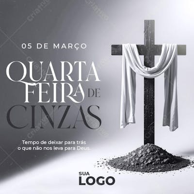 PSD Flyer Quarta Feira de Cinzas 