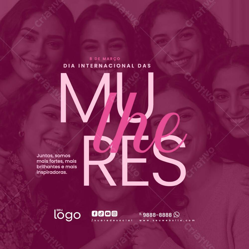 Dia das Mulheres 8 de março