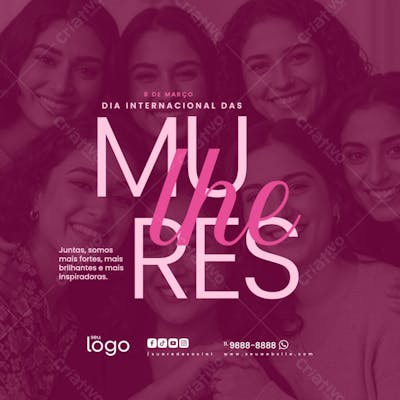 Dia das Mulheres 8 de março
