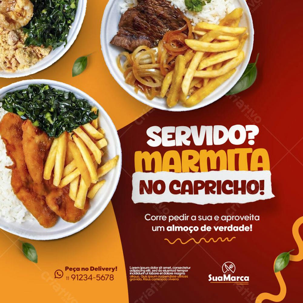 Servido? Marmita no Capricho