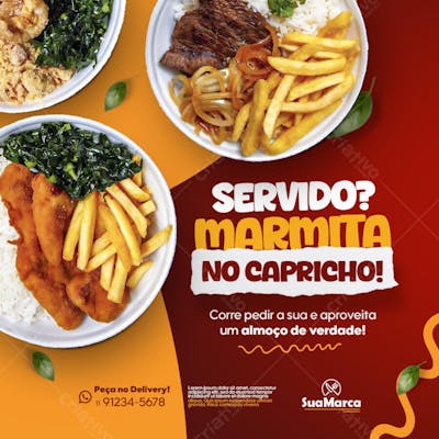 Servido? Marmita no Capricho