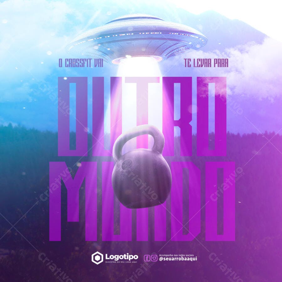 Flyer CrossFit Outro Mundo PSD Editável