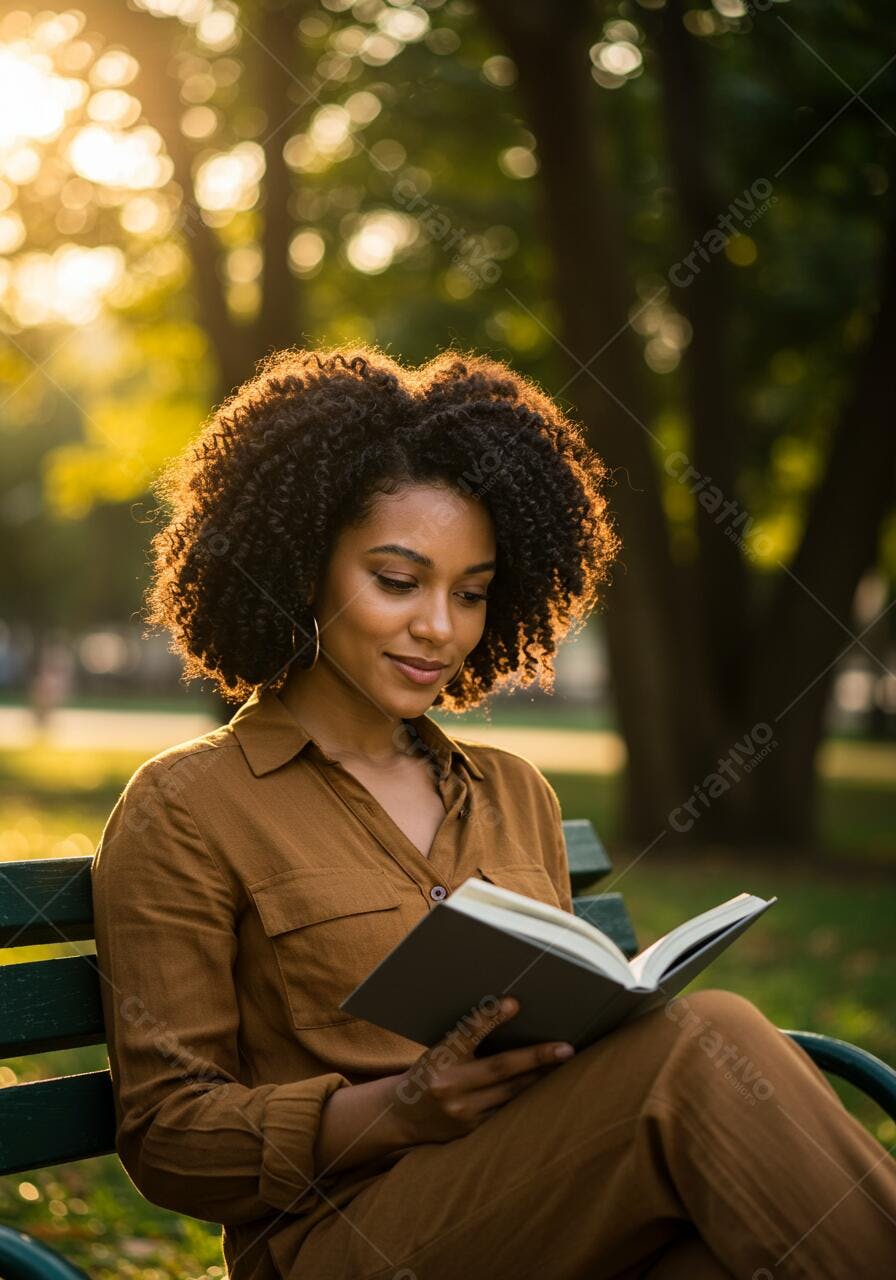 PSD para Fotos de Leitura em Parque PSD Editável