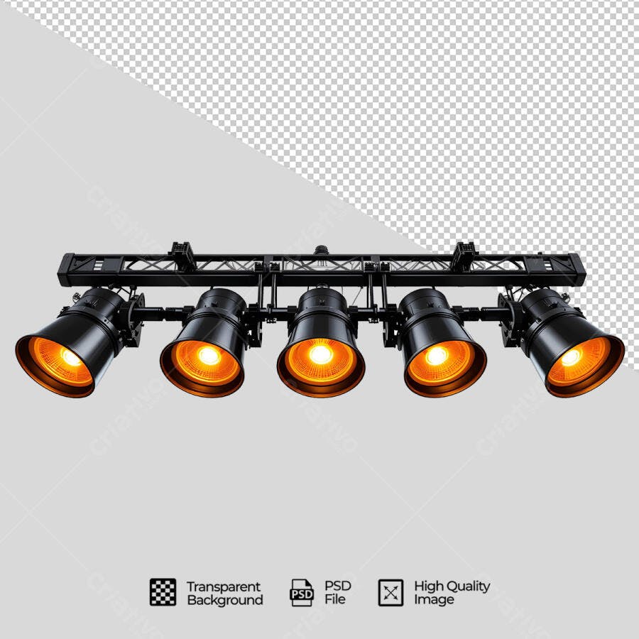 Elementos de Iluminação para Eventos PSD Editável
