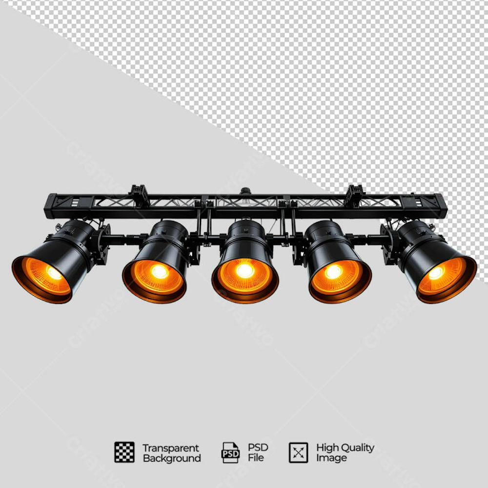 ESTRUTURA COM LUZ REFLETORES PSD ELEMENTO PARA FLYER
