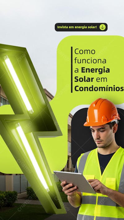 ENERGIA SOLAR  -  PSD EDITAVEL 