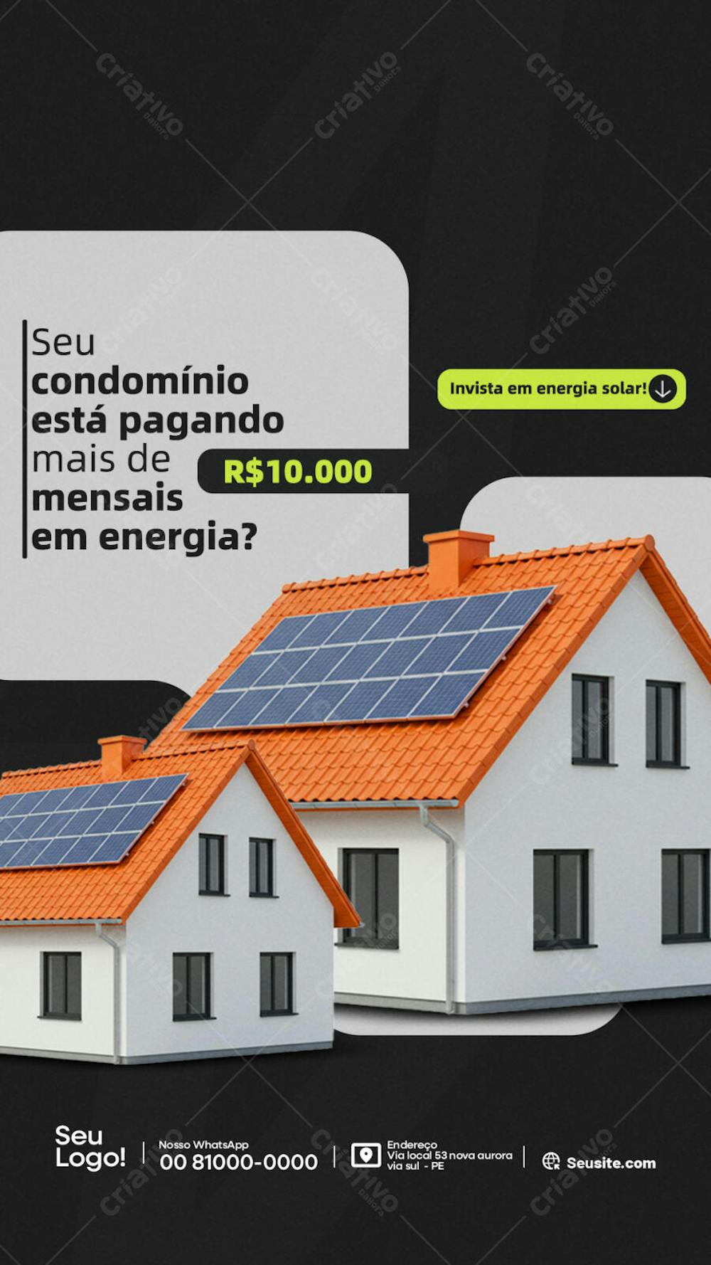 ENERGIA SOLAR  -  PSD EDITAVEL 