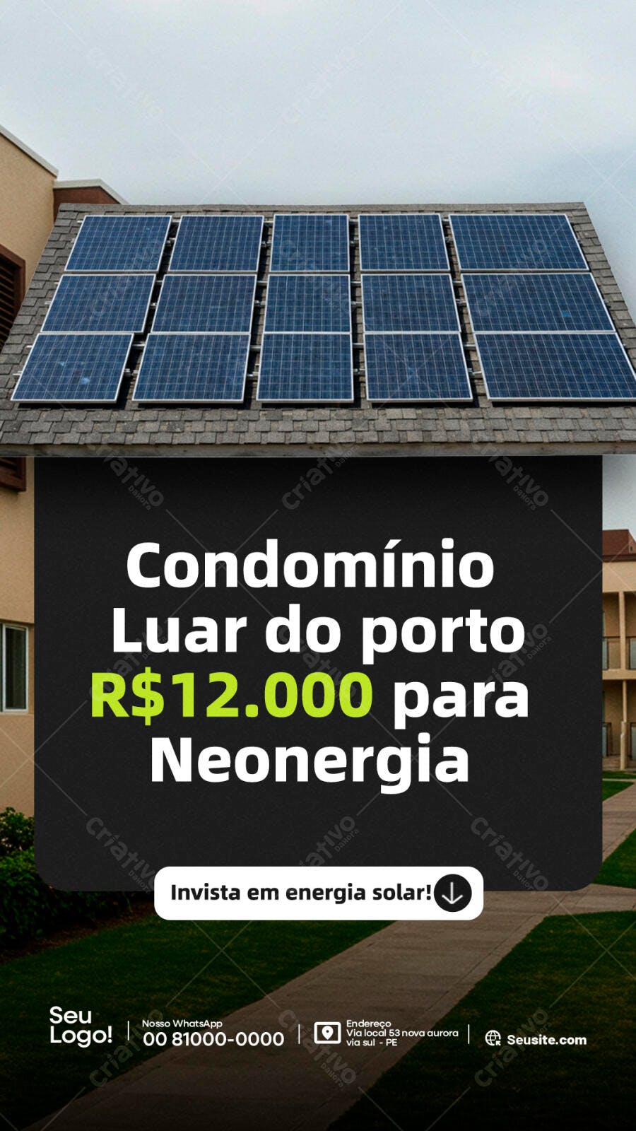 Flyer Condomínio Solar PSD Editável