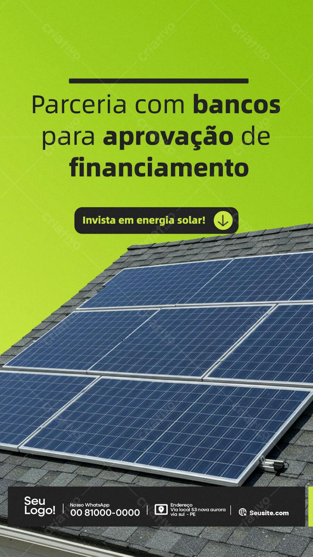 ENERGIA SOLAR  -  PSD EDITAVEL 