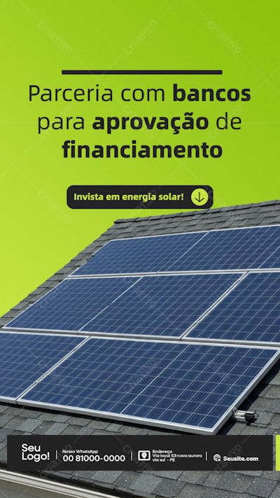 ENERGIA SOLAR  -  PSD EDITAVEL 
