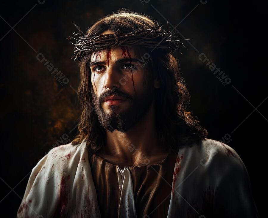 Jesus Cristo coroa de espinhos sofrimento