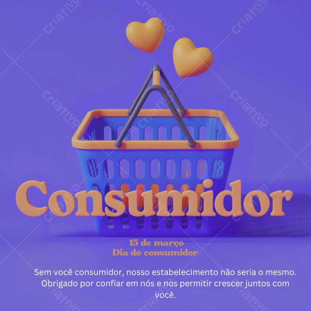 Arte Semana do consumidor em 3D