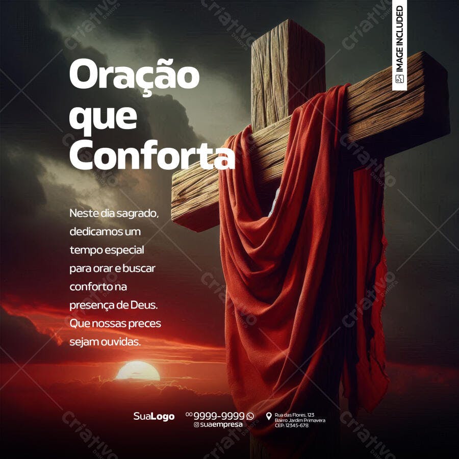Post para Dia de Consolação PSD Editável
