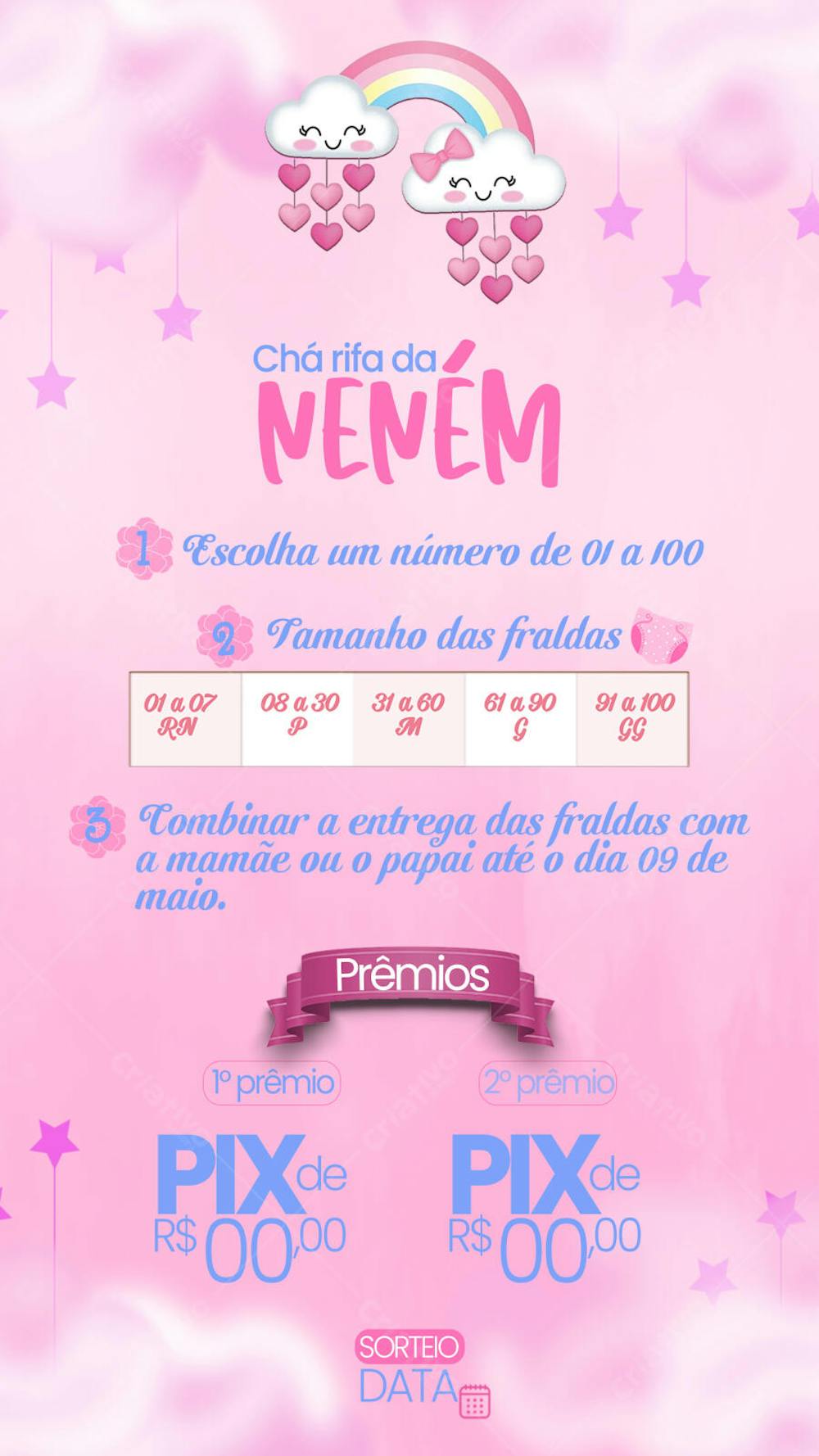 CONVITE CHÁ DE FRALDA PARA BEBÊ