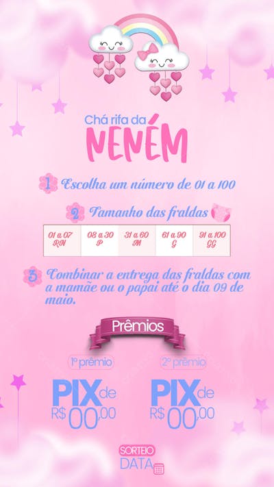 CONVITE CHÁ DE FRALDA PARA BEBÊ