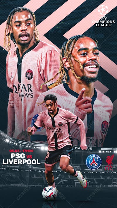 FLYER MATCHDAY BARCOLA PSG 01