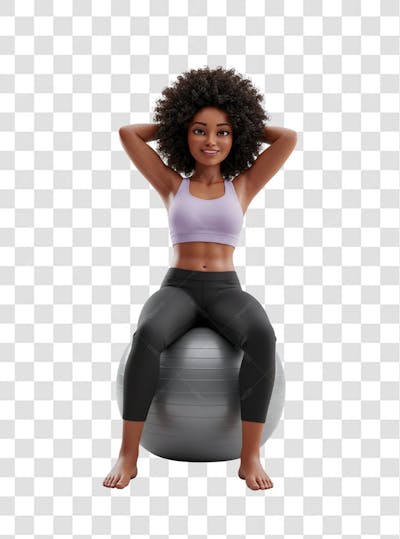 PNG | Mulher academia