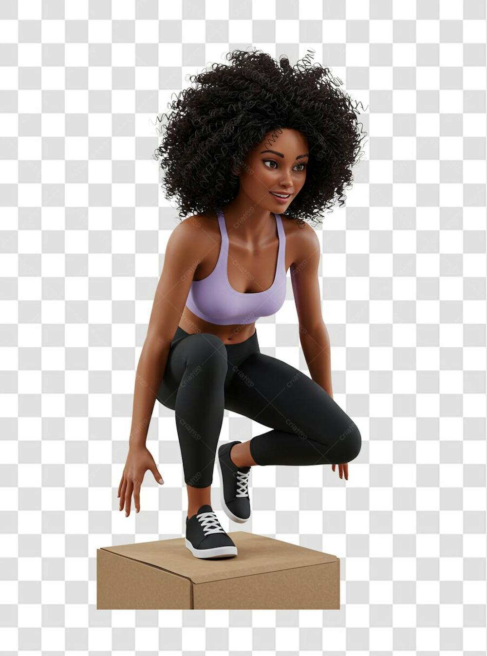 PNG | Mulher academia