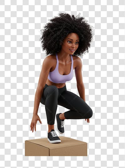 PNG | Mulher academia