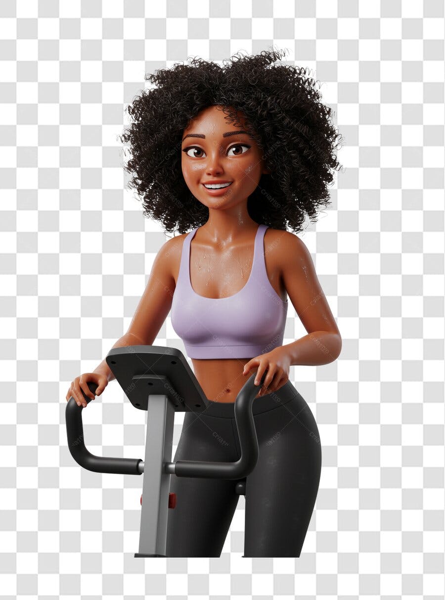Post Instagram Mulher Negra Exercícios PNG com fundo transparente