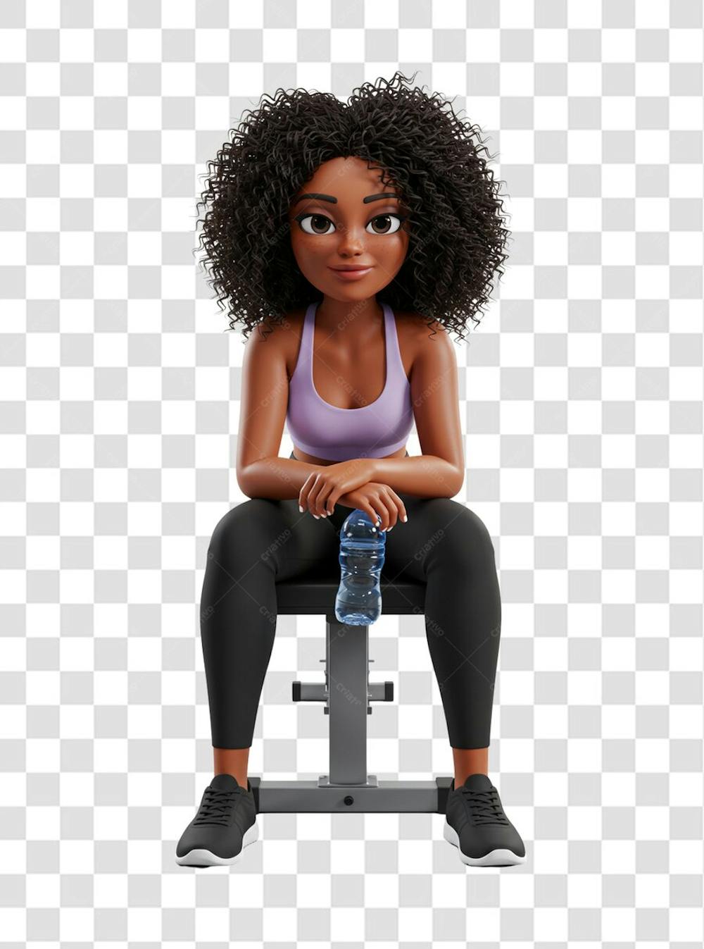 PNG | Mulher academia