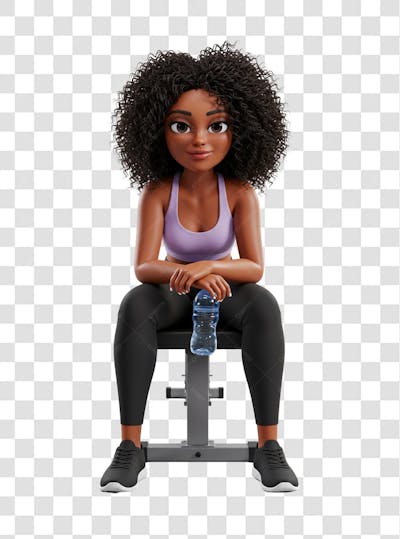 PNG | Mulher academia