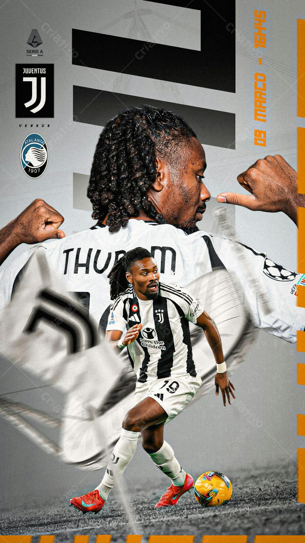 FLYER MATCHDAY THURAM JUVENTUS