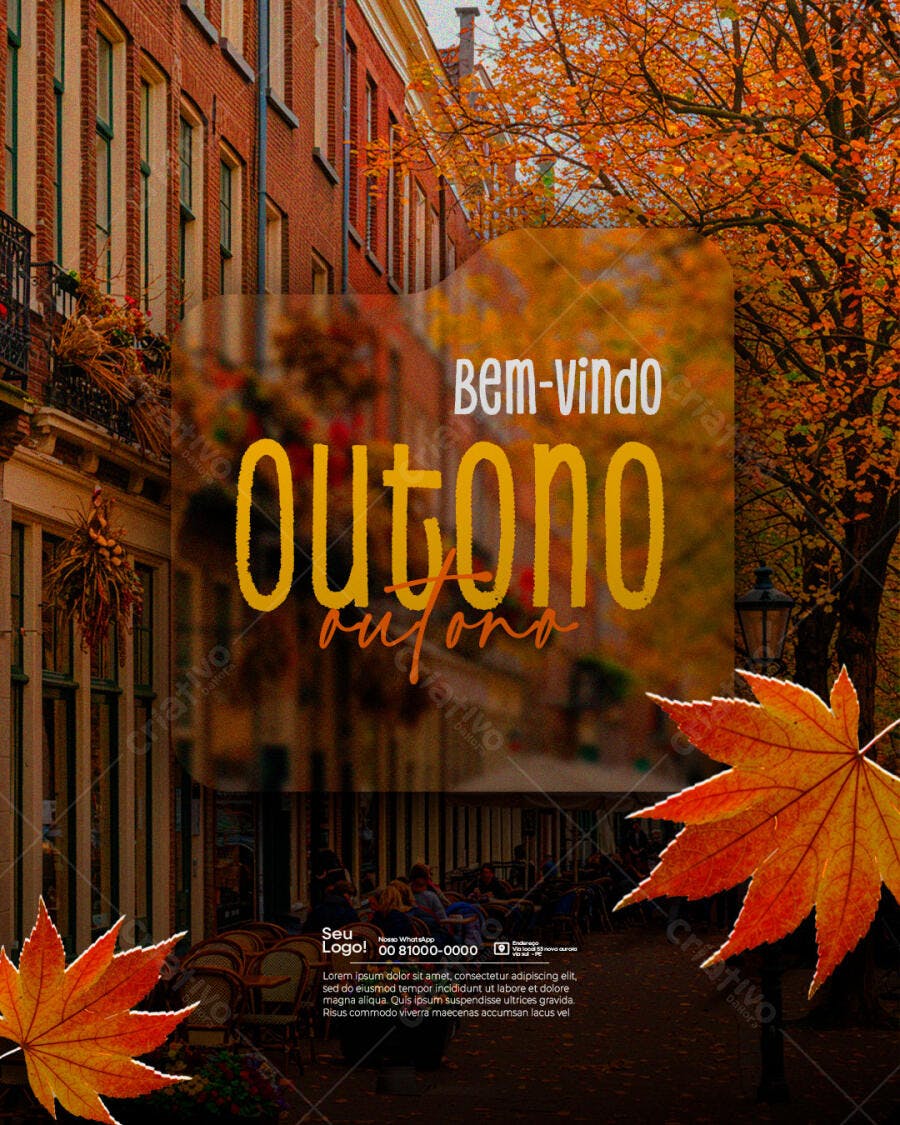 Flyer Outono PSD Editável