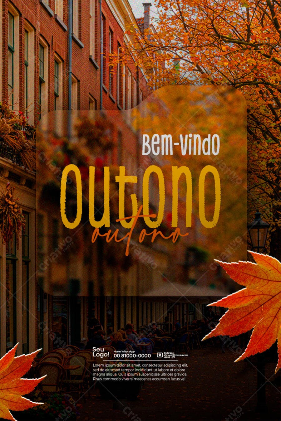 Flyer Outono PSD Editável