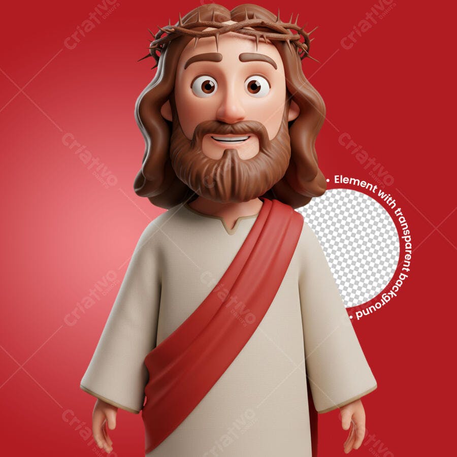 Personagem de páscoa de Jesus Cristo