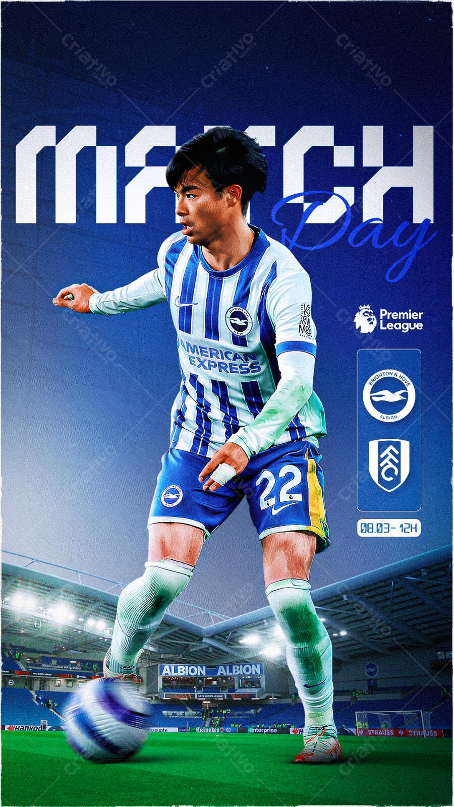 Flyer Dia do Jogo de Futebol PSD Editável