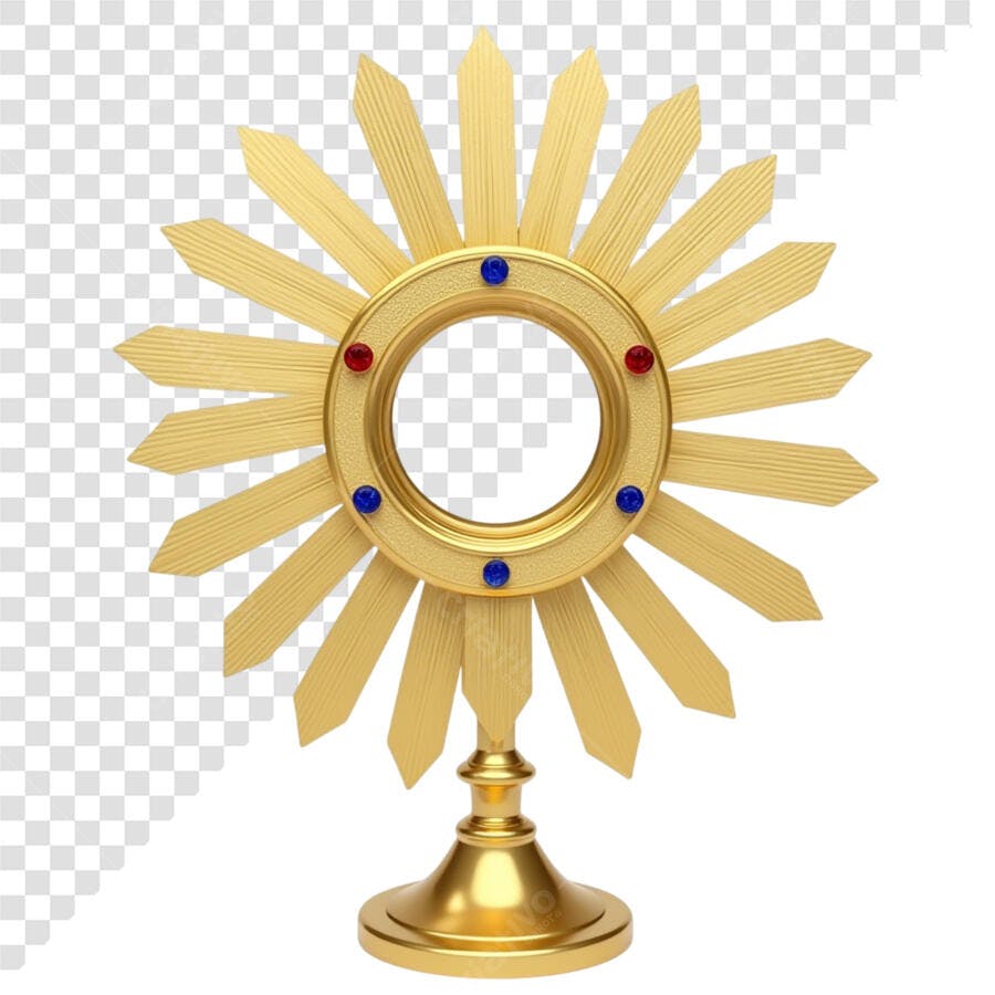 Ícone Religioso Dourado PSD Editável