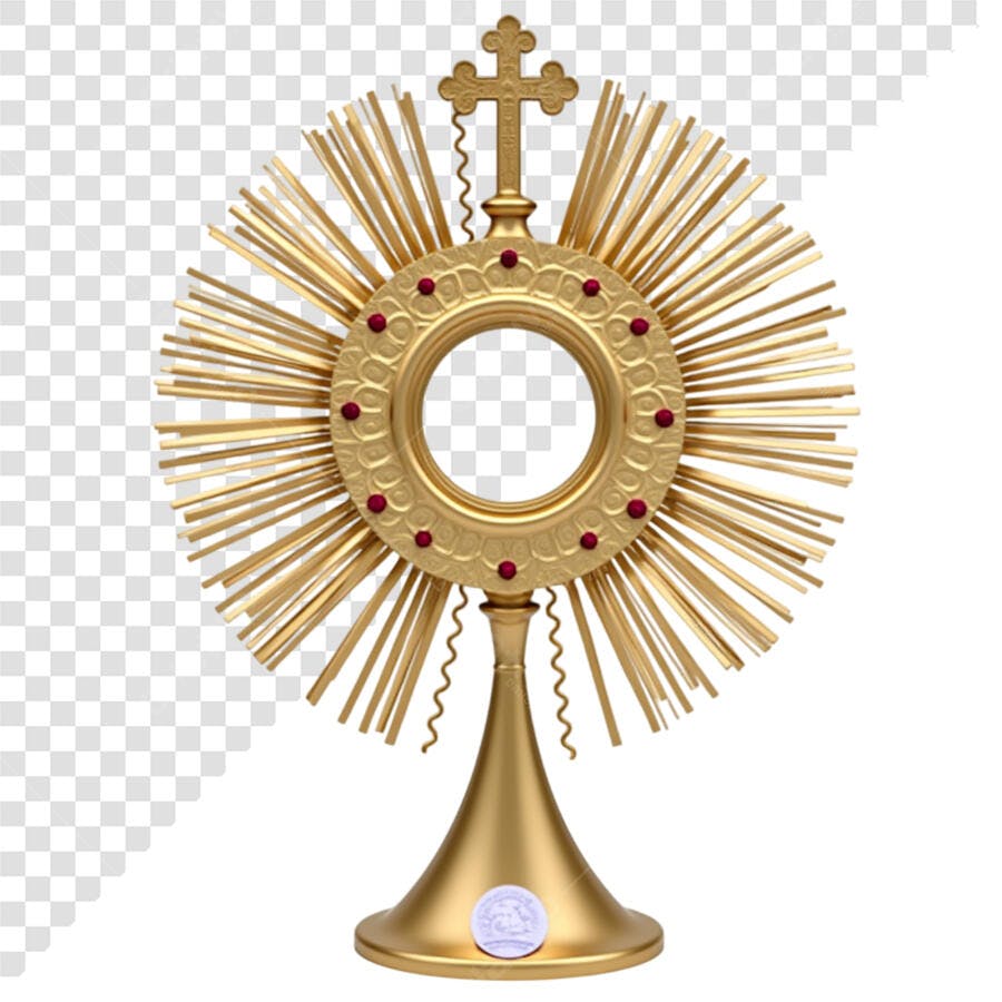 Ícone religioso dourado PNG com fundo transparente