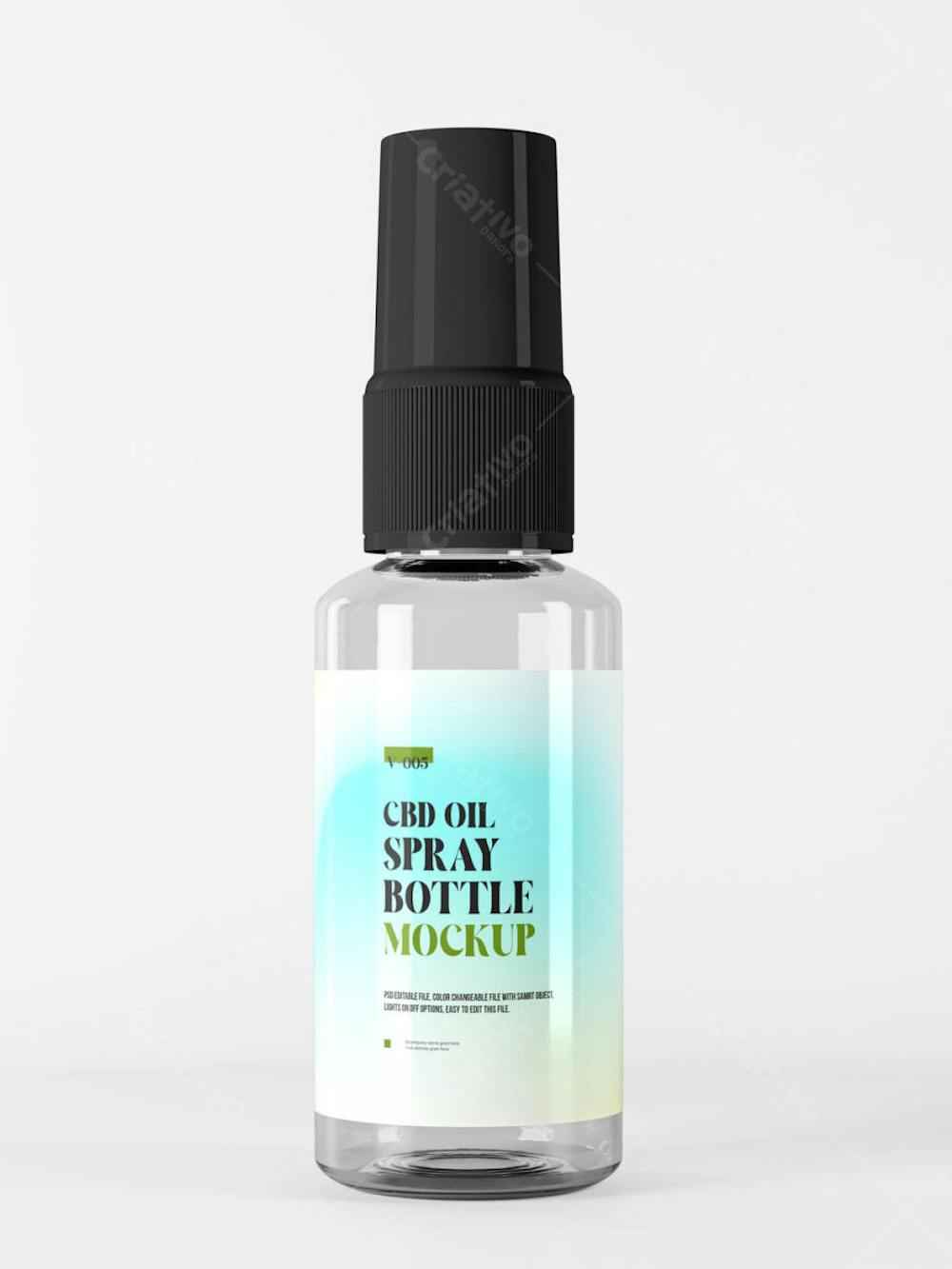 3D Glossy Plastic Dropper oil Liquid Bottles Mockup Cosmetic 3D rendering Product Mockup
