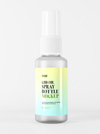 3D Glossy Plastic Dropper oil Liquid Bottles Mockup Cosmetic 3D rendering Product Mockup