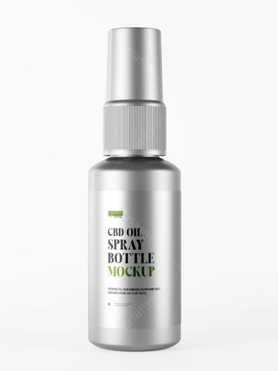 3D Glossy Plastic Dropper oil Liquid Bottles Mockup Cosmetic 3D rendering Product Mockup