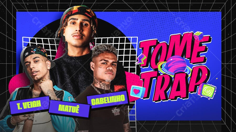 Flyer Tome Trap PSD Editável