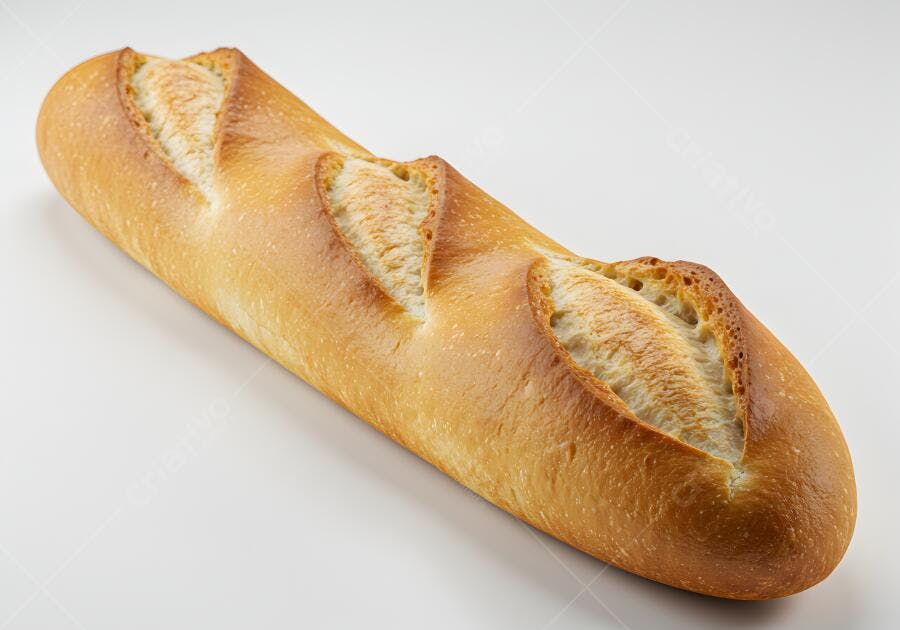 Baguete crocante recém assada