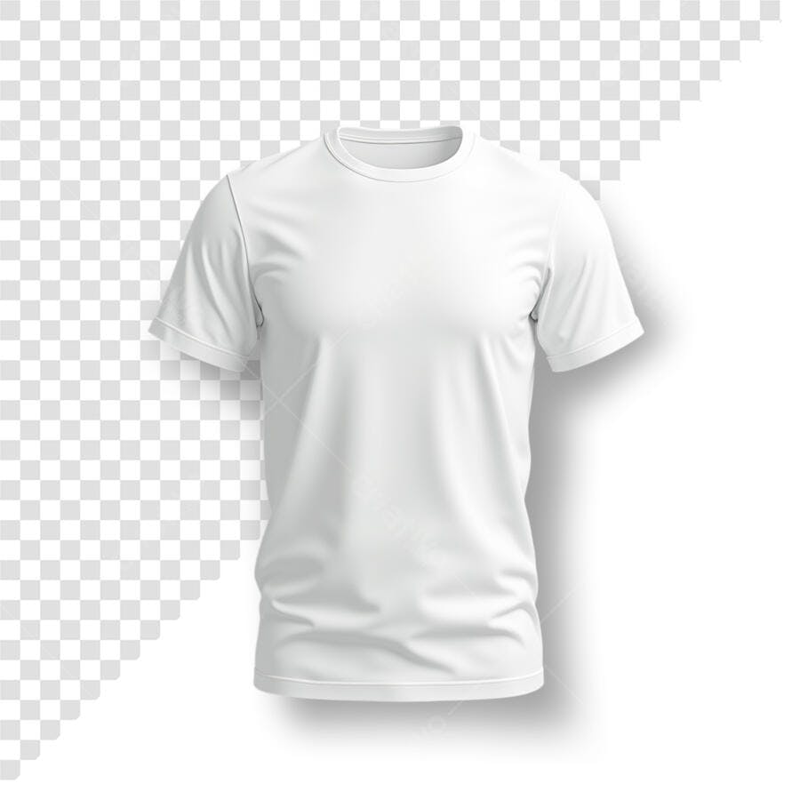 Camiseta Branca PSD Editável