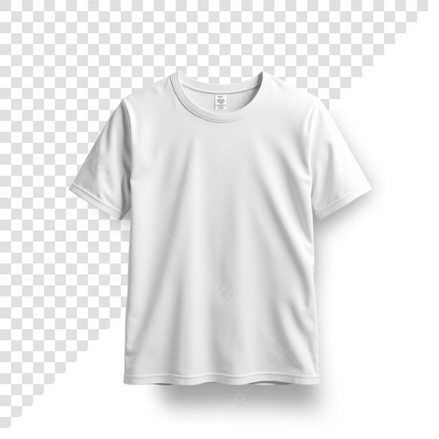 Camiseta Branca PSD Editável