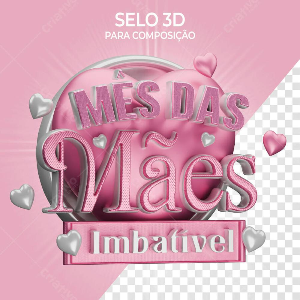 Selos 3d para composição 