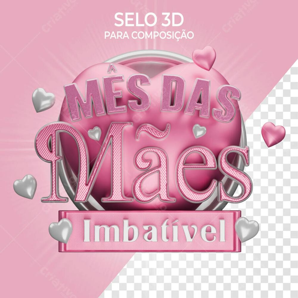 Selos 3d para composição 