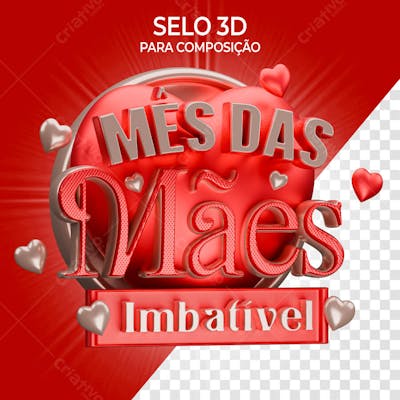 Selos 3d para composição 