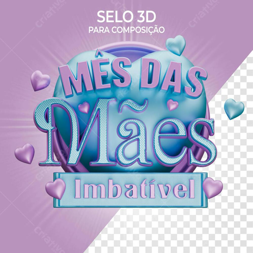Selos 3d para composição 