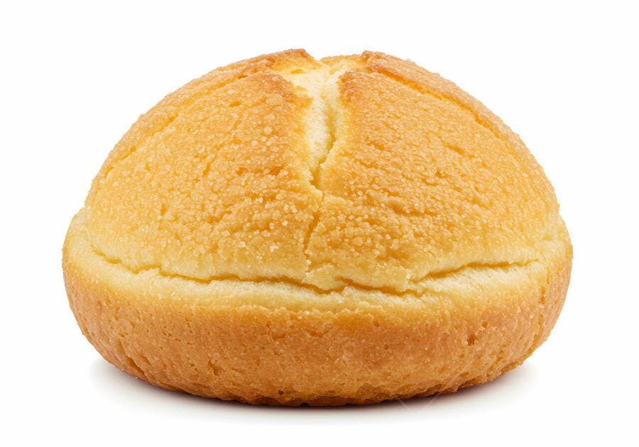 Pão doce amanteigado textura crocante
