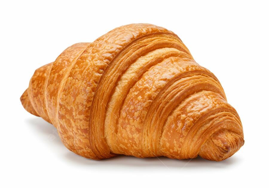 Croissant dourado e crocante