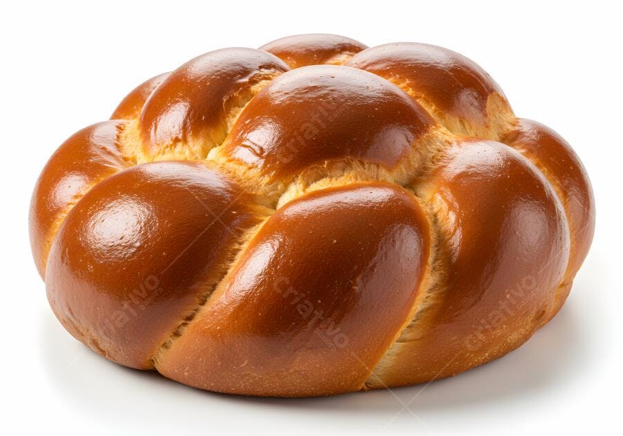 Pão trançado dourado apetitoso