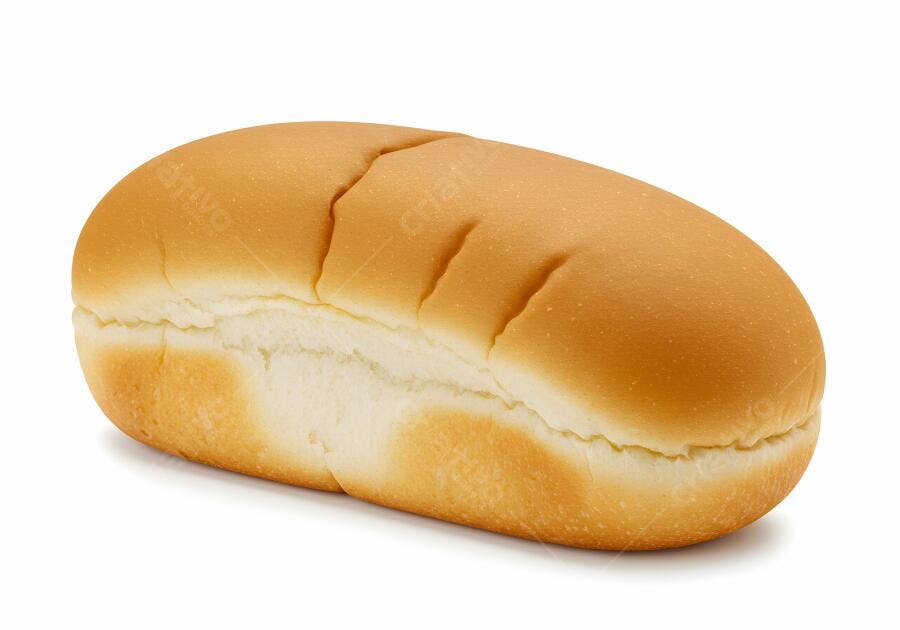Pão de Hot Dog Amarelo Dourado