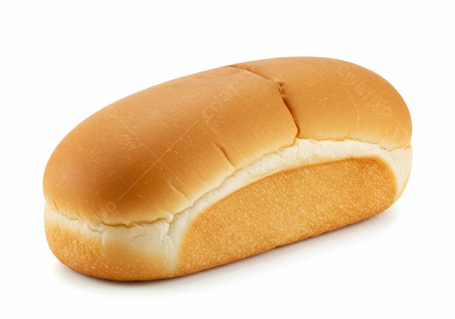 Pão de Hot Dog Amarelo Claro